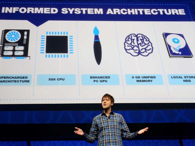 Video game designer Mark Cerny talks as Sony introduces the PlayStation 4 at a news conference February 20, 2013 in New York. Photo: AFP/Emmanuel Dunand Video game designer Mark Cerny talks as Sony introduces the PlayStation 4 at a news conference February 20, 2013 in New York. Photo: AFP/Emmanuel Dunand