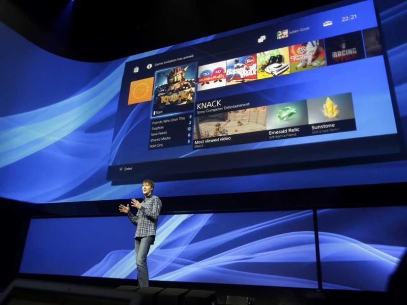 Mark Cerny, lead system architect for the Sony Playstation 4, speaks during a news conference to announce the new video game console. Photo:AP/Frank Franklin II Mark Cerny, lead system architect for the Sony Playstation 4, speaks during a news conference to announce the new video game console. Photo:AP/Frank Franklin II