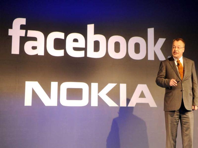 Chief executive officer (CEO) of Nokia Corporation Stephen Elop speaks about the Nokia Asha 501 cellular telephone as he addresses an unveiling ceremony in New Delhi. (AFP) Chief executive officer (CEO) of Nokia Corporation Stephen Elop speaks about the Nokia Asha 501 cellular telephone as he addresses an unveiling ceremony in New Delhi. (AFP)