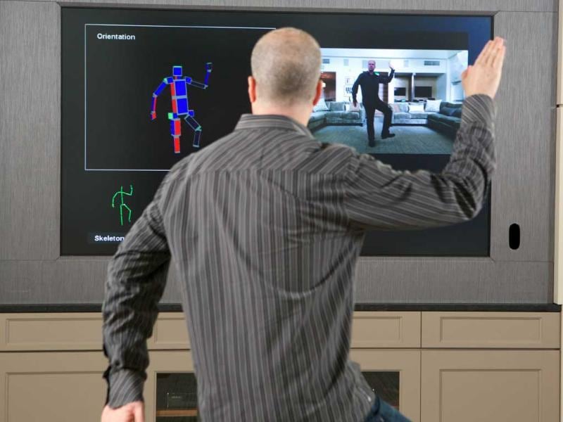 Kinect Group Program Manager Scott Evans demonstrates the new Kinect sensor in Redmond, Wash. Photo: Stephen Brashear/Invision for Microsoft/AP Kinect Group Program Manager Scott Evans demonstrates the new Kinect sensor in Redmond, Wash. Photo: Stephen Brashear/Invision for Microsoft/AP