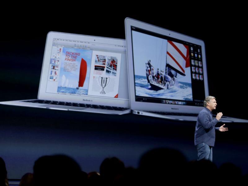 Phil Schiller the senior vice president of worldwide marketing at Apple introduces the new MacBook Air laptops during the keynote address of the Apple Worldwide Developers Conference in San Francisco. Photo: AP/Eric Risberg Phil Schiller the senior vice president of worldwide marketing at Apple introduces the new MacBook Air laptops during the keynote address of the Apple Worldwide Developers Conference in San Francisco. Photo: AP/Eric Risberg