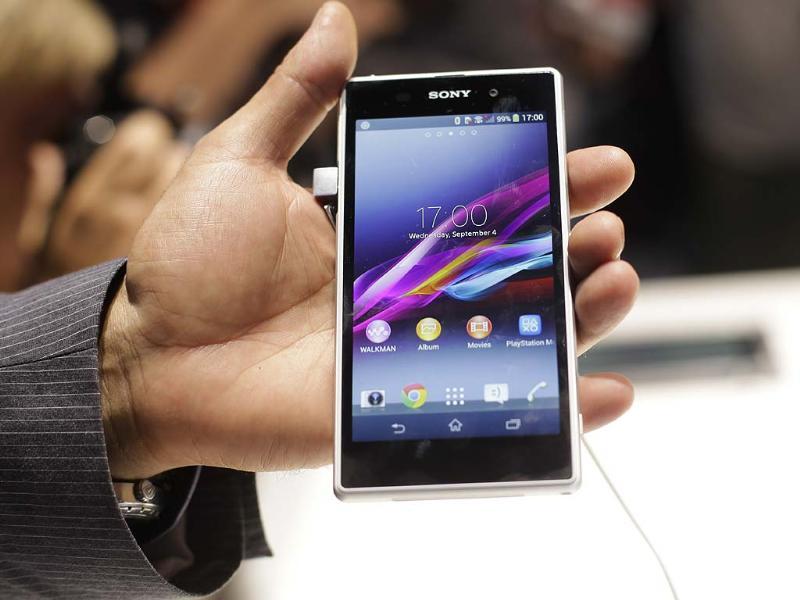 A man shows the new Sony Xperia Z1 smartphone at a Sony event ahead of the IFA, one of the world's largest trade fairs for consumer electronics and electrical home appliances in Berlin. Photo: AP/Markus Schreiber A man shows the new Sony Xperia Z1 smartphone at a Sony event ahead of the IFA, one of the world's largest trade fairs for consumer electronics and electrical home appliances in Berlin. Photo: AP/Markus Schreiber