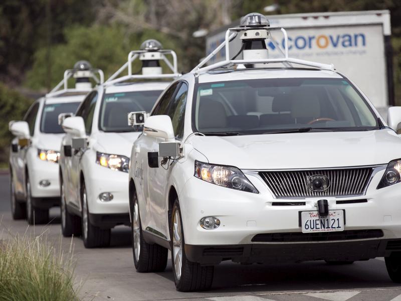 A line of Lexus SUVs equipped with Google self-driving sensors await test riders during a media preview of Google's prototype autonomous vehicles in Mountain View, California (REUTERS) A line of Lexus SUVs equipped with Google self-driving sensors await test riders during a media preview of Google's prototype autonomous vehicles in Mountain View, California (REUTERS)