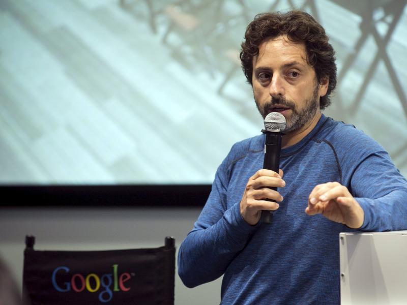 Right before the press was allowed into the cars, Google co-founder Sergey Brin took questions after a presentation about the autonomous vehicles by Chris Urmson, Director of the self-driving cars project at Google. (REUTERS) Right before the press was allowed into the cars, Google co-founder Sergey Brin took questions after a presentation about the autonomous vehicles by Chris Urmson, Director of the self-driving cars project at Google. (REUTERS)