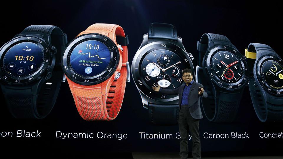 Richard Yu, chief executive of Huawei's consumer business, introduces the new smartwatch, the Watch 2 (REUTERS) Richard Yu, chief executive of Huawei's consumer business, introduces the new smartwatch, the Watch 2 (REUTERS)