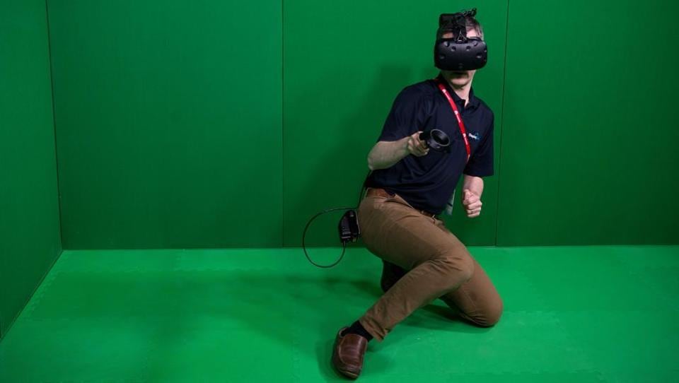 A visitor uses a VR device during the Mobile World Congress (AFP) A visitor uses a VR device during the Mobile World Congress (AFP)