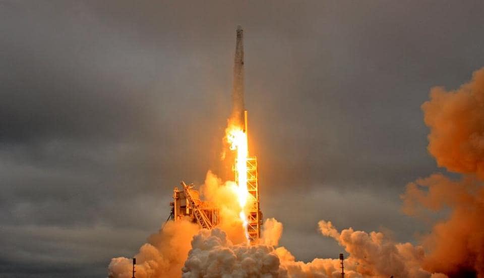 SpaceX delayed the launch of a rocket set to carry a commercial communications satellite into orbit, because of high winds at its Florida launch site
