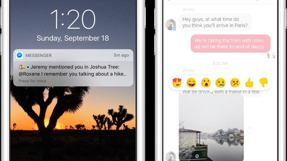 Facebook has introduced some new features (including a thumbs down emoji) to its chat platform Messenger.