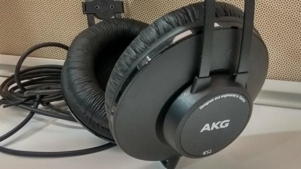 AKG K52 Closed-Back Headphones With Professional Drivers Standard