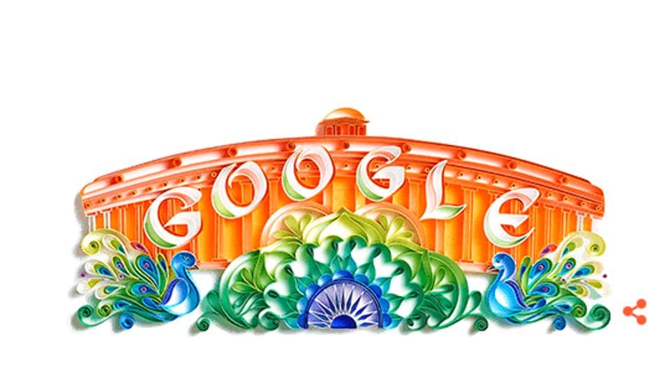 The doodle on Google India search page on the occasion of Independence Day.