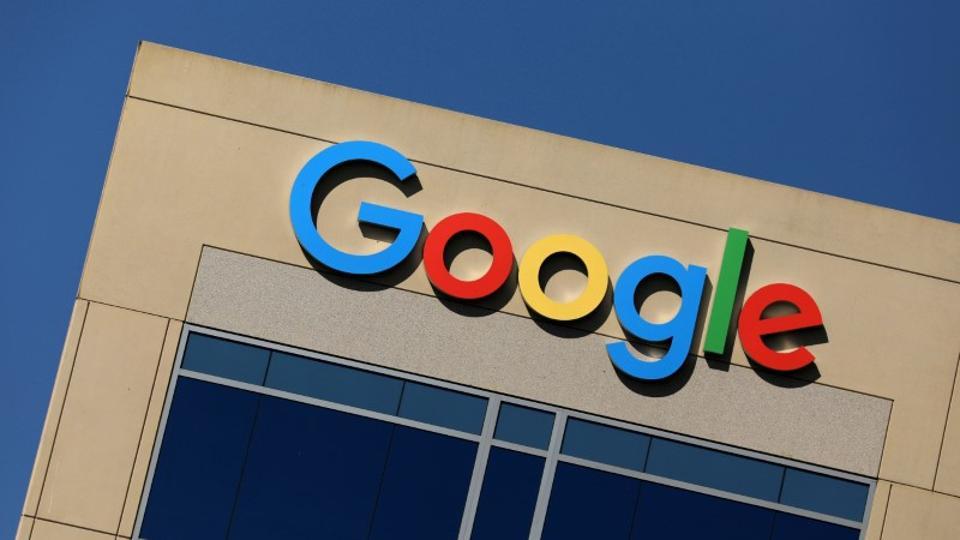 The Google logo is pictured atop an office building in Irvine, California, US on August 7. The Google logo is pictured atop an office building in Irvine, California, US on August 7.