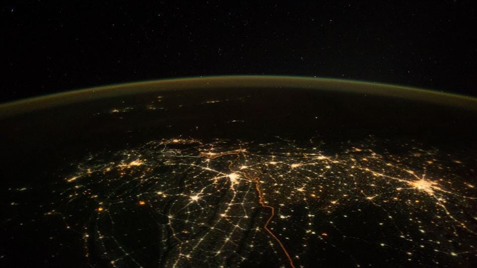 Paolo Nespoli tweeted the picture on Diwali, but his tweet does not mention the day it was captured.