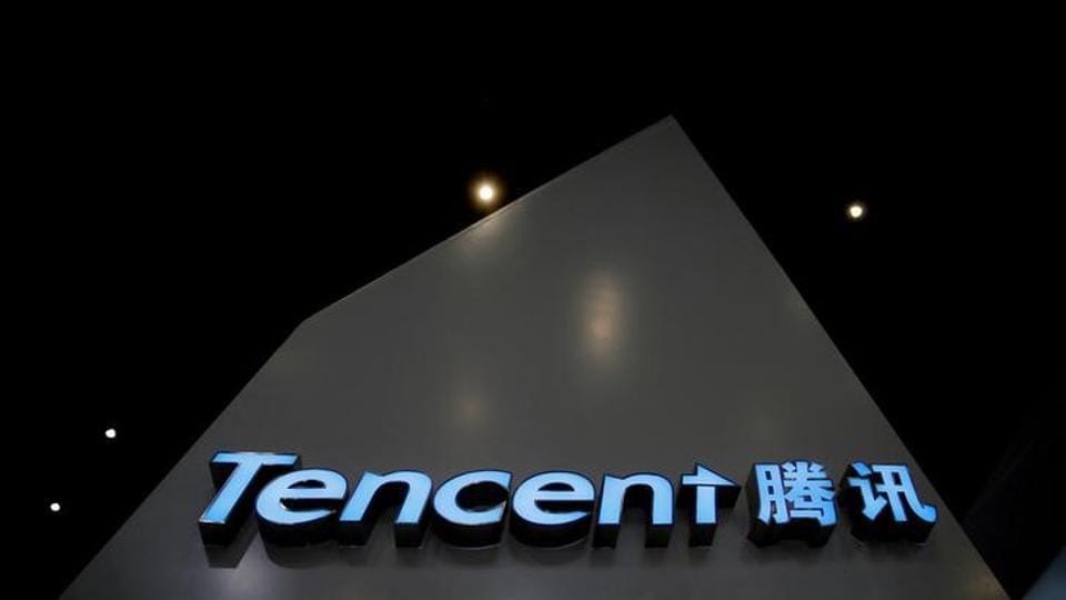 FILE PHOTO: A sign of Tencent is seen during the third annual World Internet Conference in Wuzhen town of Jiaxing, Zhejiang province, China November 16, 2016. REUTERS/Aly Song/File Photo