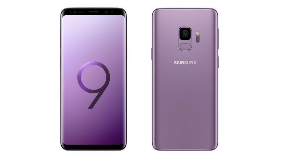 Samsung Galaxy S9 in Lilac Purple.