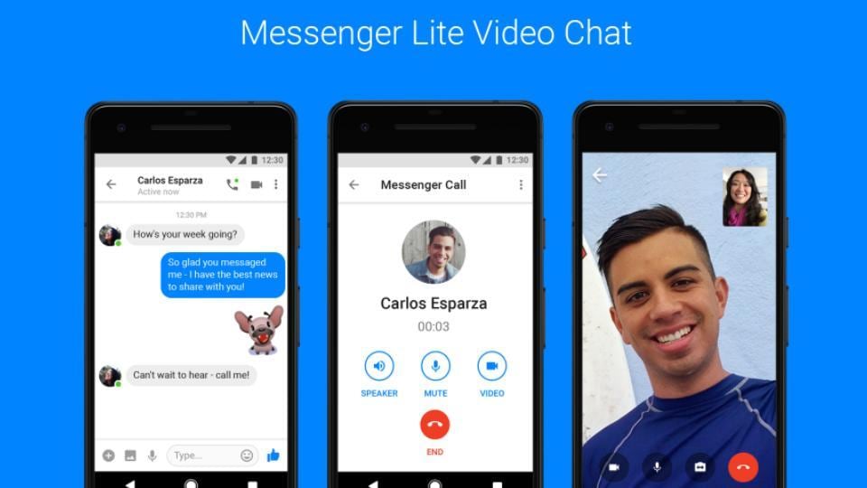 Video chat on Messenger Lite starts rolling out today.