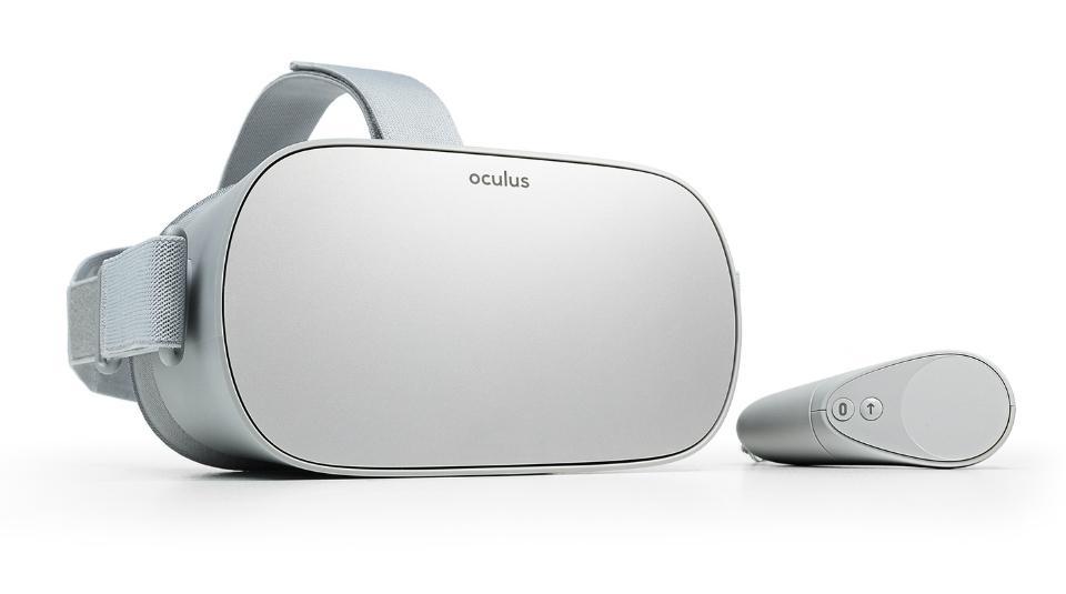 Facebook’s Oculus Go headset comes in two colour options of black and white.