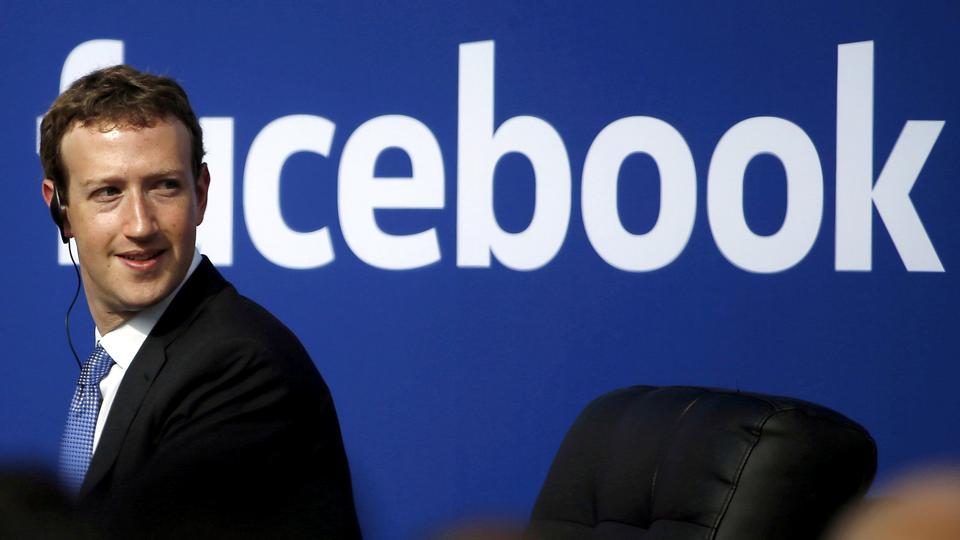 Facebook CEO Mark Zuckerberg during a town hall at Facebook's headquarters in Menlo Park, California, US, in 2015.