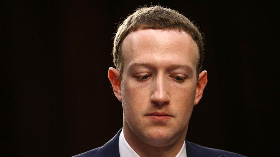 Facebook CEO Mark Zuckerberg listens while testifying before a joint Senate Judiciary and Commerce Committees hearing regarding the company’s use and protection of user data, on Capitol Hill in Washington, US, April 10, 2018.