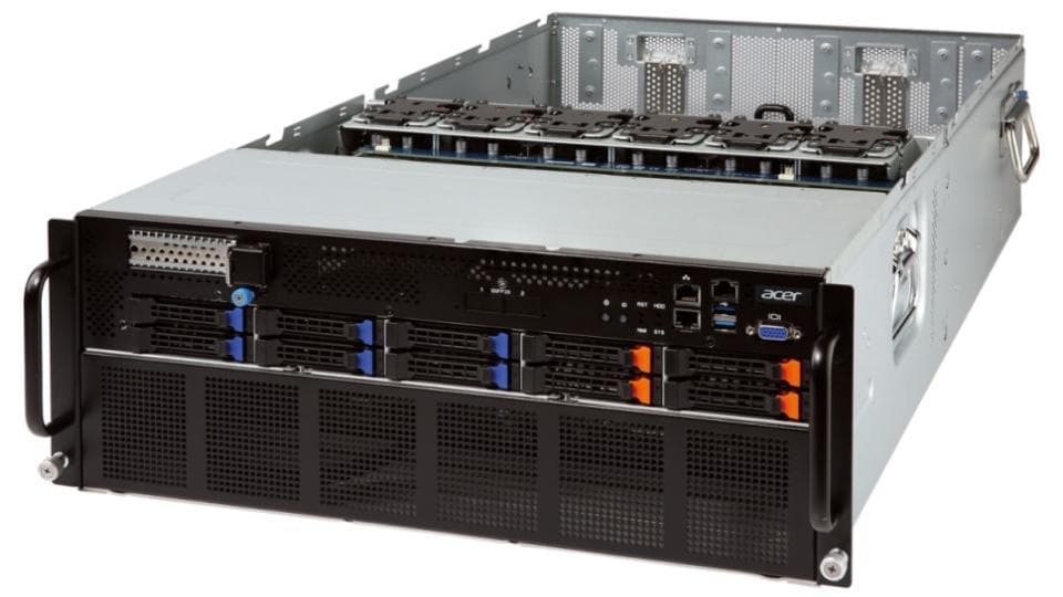 Acer Altos R880 F4 is a member of the HGX-T1 class of NVIDIA GPU-Accelerated Server Platforms