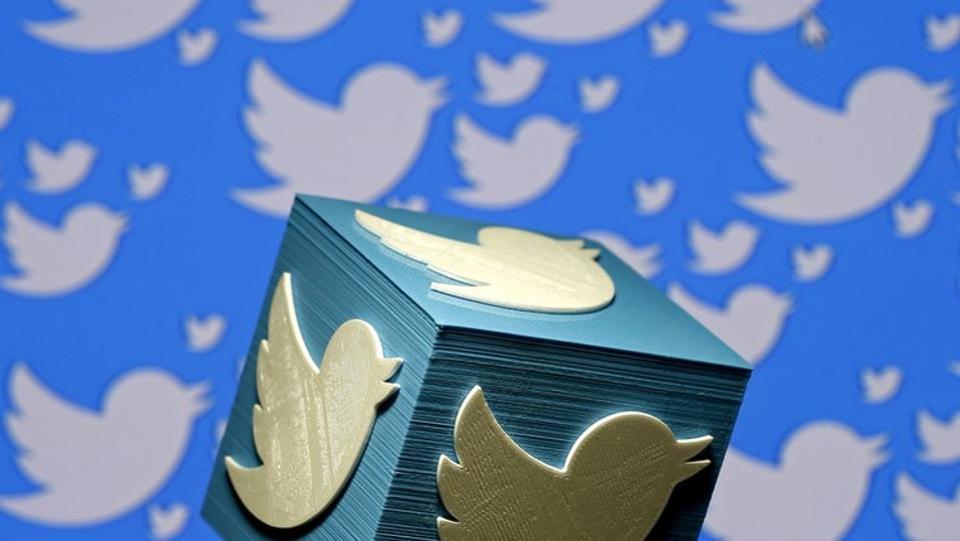 A 3D-printed logo for Twitter is seen in this picture illustration on January 26, 2016. REUTERS/Dado Ruvic/Illustration/Files