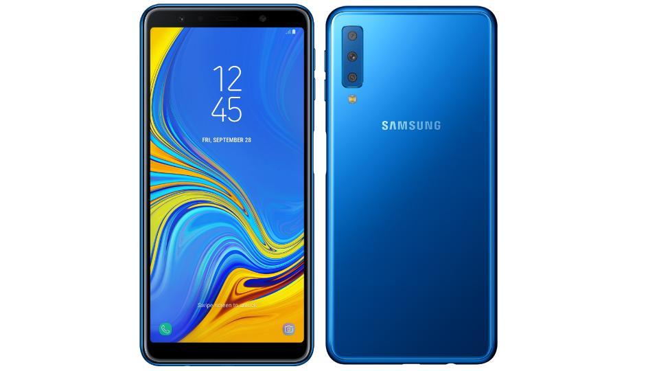 Samsung Galaxy A7 2018 features a 2.5D glass back with Gorilla Glass 3 protection up front.
