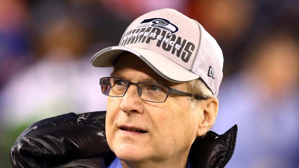 Seattle Seahawks owner Paul Allen on the field before Super Bowl XLVIII against the Denver Broncos at MetLife Stadium in East Rutherford, New Jersey, U.S., February 2, 2014. Mark J. Rebilas/Files