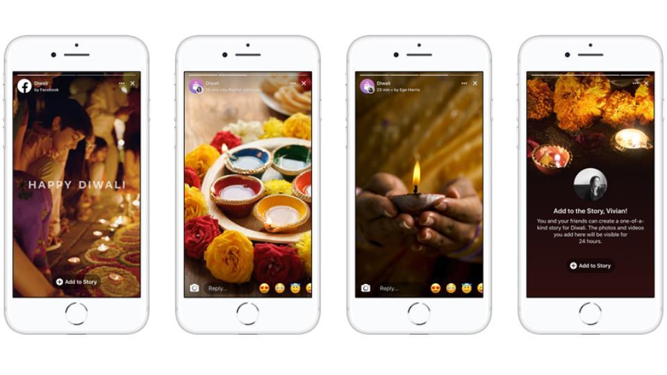 Facebook Diwali Story will be visible on to of your news feed.