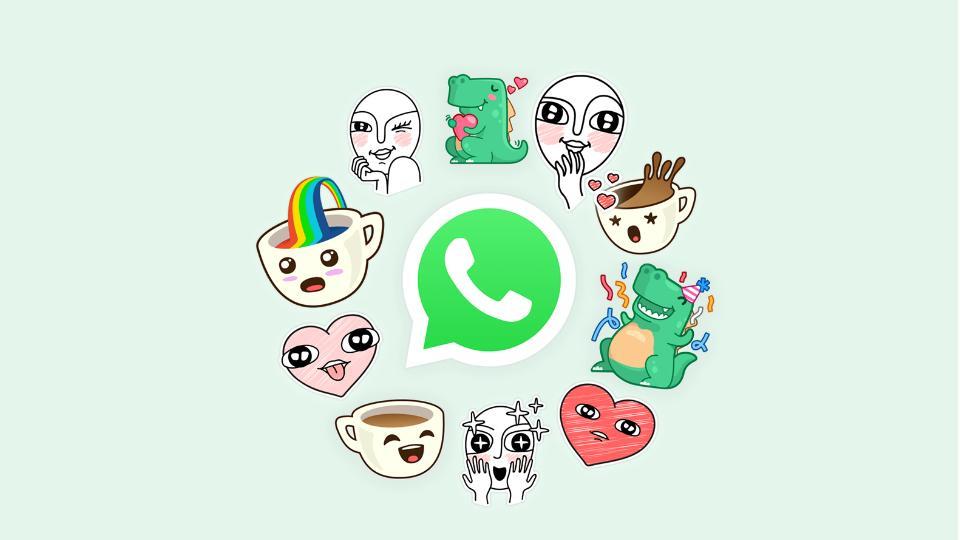 WhatsApp stickers are similar to Messenger stickers.