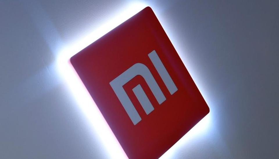 Xiaomi branding is seen at a UK launch event in London, Britain.