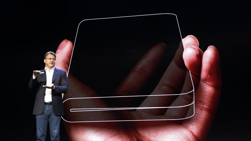 Samsung last month unveiled its first Galaxy foldable smartphone that opens up like a book