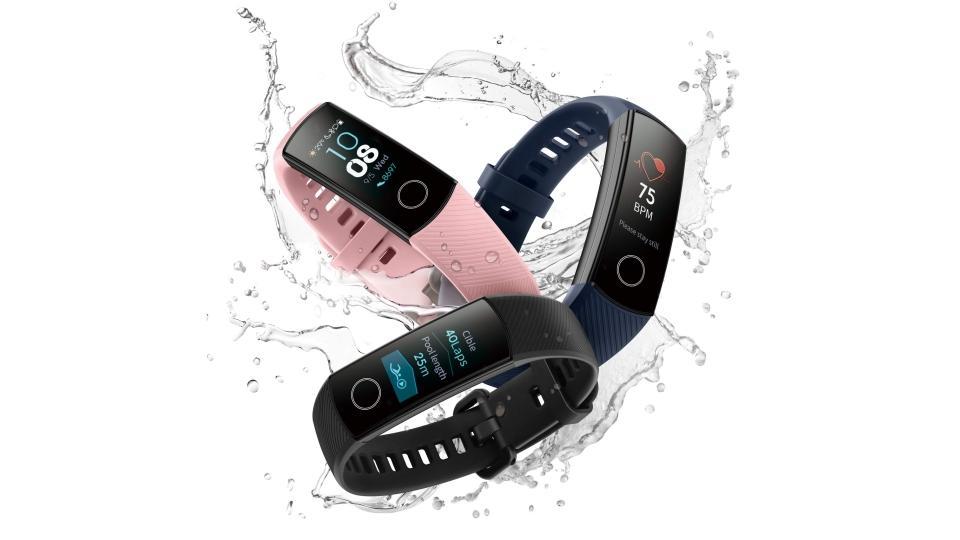 Huawei Honor Band 4 and Band 3 Pro appear with heartrate, color