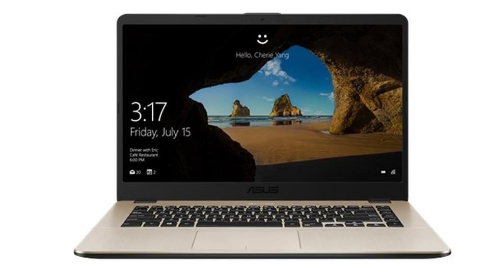 Asus VivoBook 15  runs on Windows 10 Home