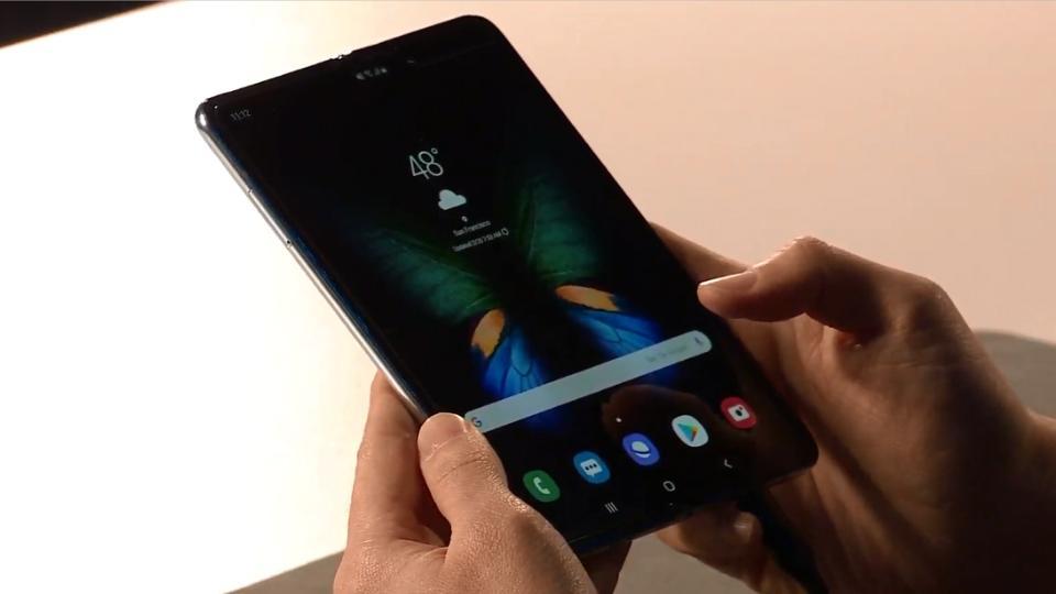 Samsung Galaxy Fold foldable smartphone costs Rs 1,40,000 approximately.