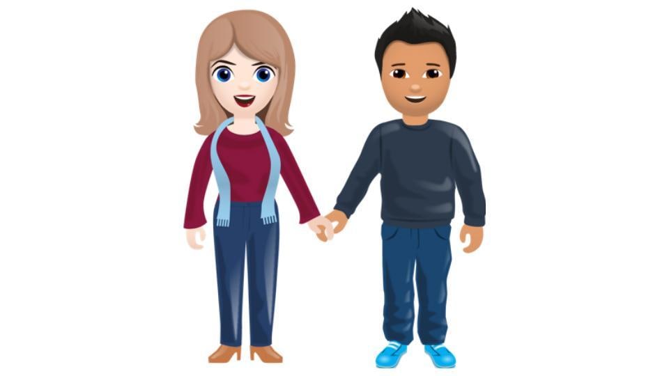 interracial copy and paste emojis