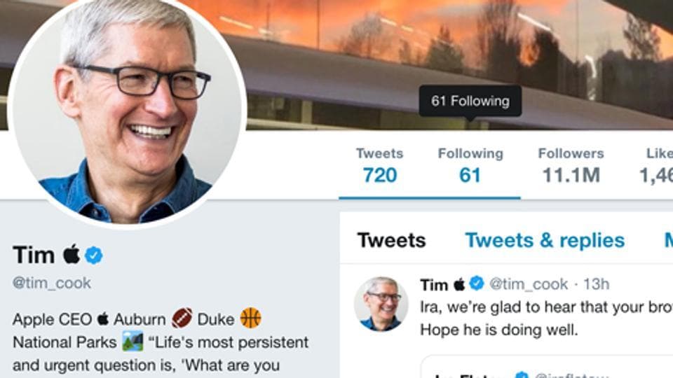 Apple’s Tim cook changes his Twitter name to ‘Tim Apple’