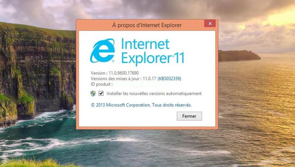 Internet Explorer security flaw.