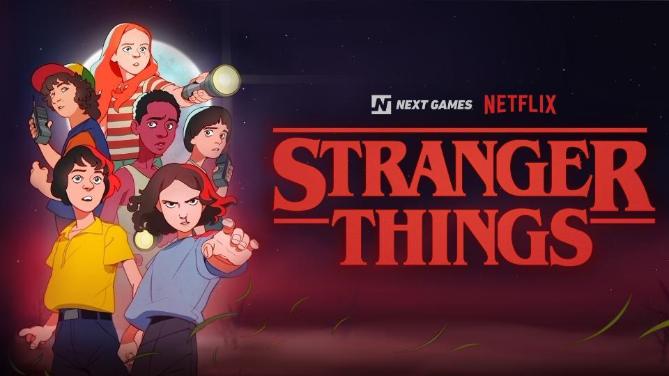 Stranger Things mobile game promo picture.