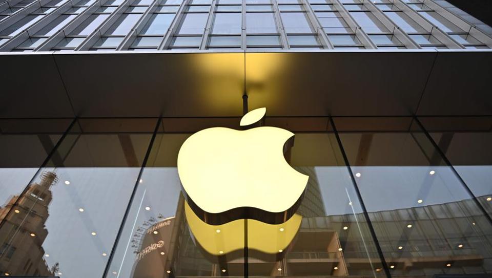 In this file photo taken on May 10, 2019 an Apple logo is displayed at store in Shanghai. - Apple is seen as a prime target for retaliation over US moves against the Chinese tech giant Huawei, but the roots planted by the company in China should help it weather the storm, analysts say.