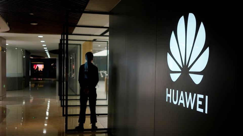 A Huawei company logo is seen at a shopping mall in Shanghai, China June 3, 2019. Picture taken June 3, 2019.