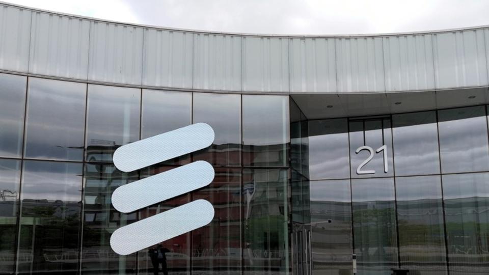 The Ericsson logo is seen at the Ericsson's headquarters in Stockholm, Sweden June 14, 2018. Picture taken June 14, 2018. REUTERS/Olof Swahnberg