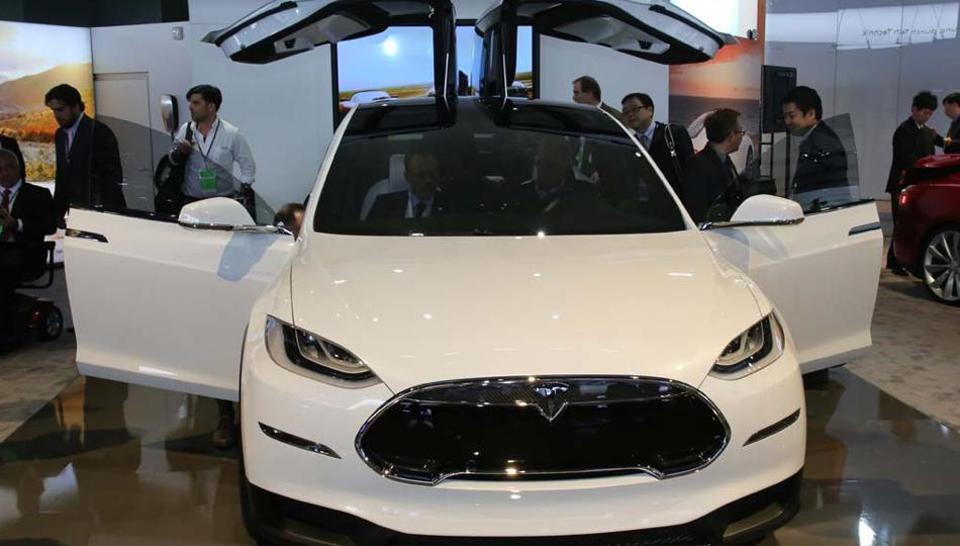 Tesla Model X: A crossover sport utility vehicle is available with 4-wheel drive, electric only and has a range of 210 miles (340km) between charges.