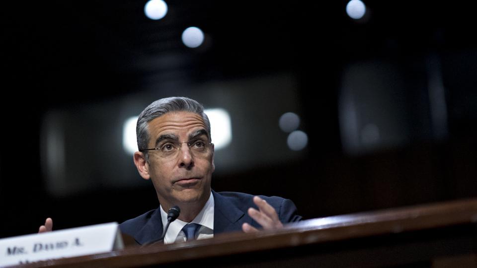 David Marcus, head of blockchain with Facebook Inc., speaks during a Senate Banking Committee hearing in Washington, D.C., U.S., on Tuesday, July 16, 2019. Facebook won't launch Libra, the controversial cryptocurrency it's planning to build with dozens of partner firms, until regulators' concerns are fully addressed, according to Marcus. Photographer: Andrew Harrer/Bloomberg