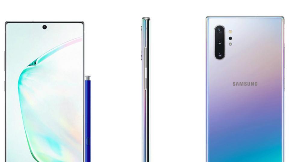 Samsung Galaxy Note 10 leaked renders.