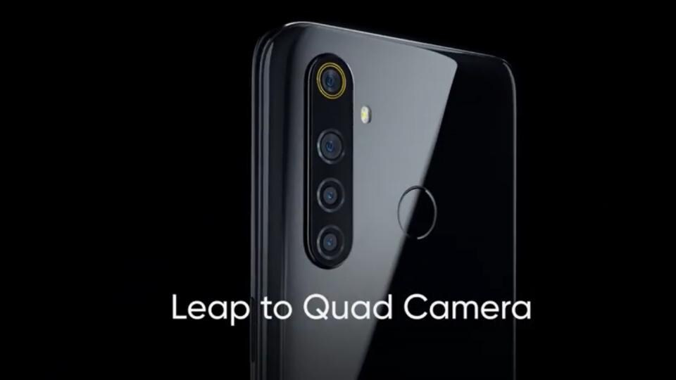 Realme 5 series with quad-camera setup.