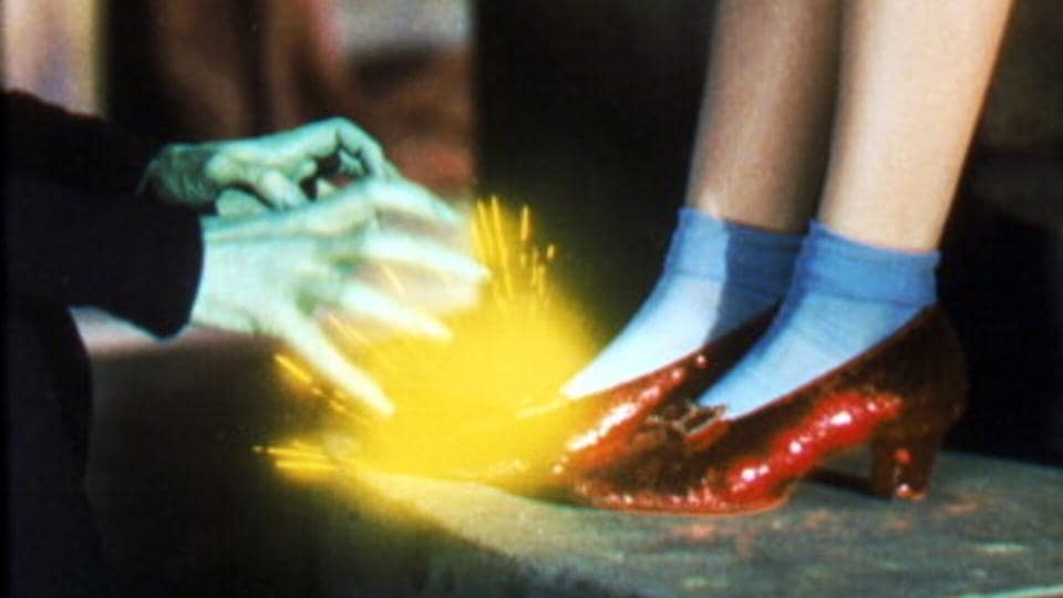 Ruby Slippers Shoes Wizard of Oz Dorothy Ruby Red Crystals Bridal Wedding  Strass Heels Rhinestones Swarovski Effect - Etsy | Crystal heels, Dorothy  shoes, Wedding shoes