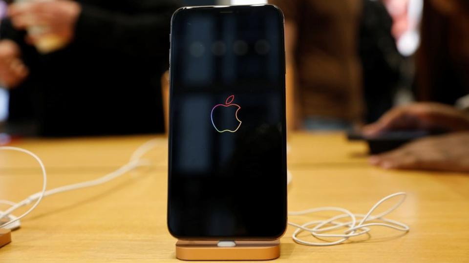 The Apple iPhone X is seen on display at the Apple Store in Manhattan, New York, U.S., September 21, 2018.