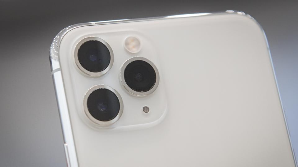 The Apple Inc. iPhone 11 Pro Max smartphone camera is displayed after an event in Cupertino, California, U.S., on Tuesday, Sept. 10, 2019.