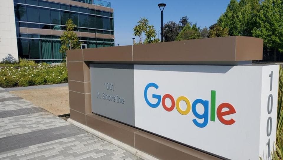 A sign is pictured outs a Google office near the company's headquarters in Mountain View, California, U.S., May 8, 2019.