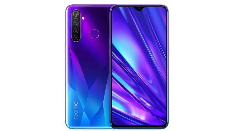 Realme 5 Pro with a quad camera setup.