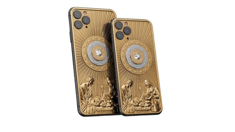 Caviar iPhone 11 Pro gold and diamond edition.